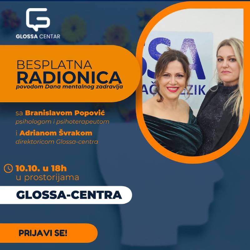 Besplatna radionica povodom Dana mentalnog zdravlja