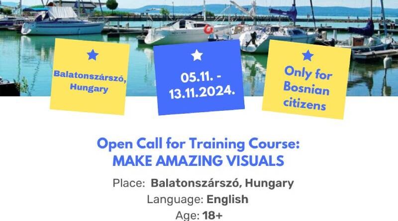 Open call for participants: Training course "Make amazing visuals"