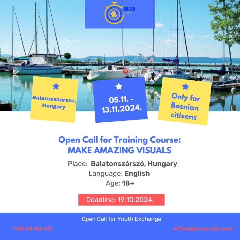 Open call for participants: Training course "Make amazing visuals"