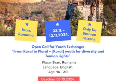 Open call for 5 participants for Youth Exchange in Bran, Romania