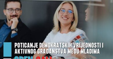 Poticanje demokratskih vrijednost i aktivnog građanstva među mladima 2024/2025