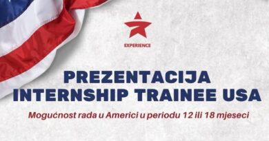 Prezentacija o Internship Trainee USA programu