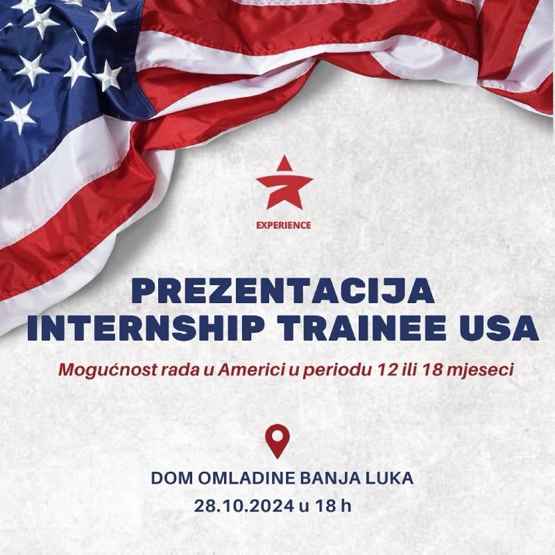 Prezentacija o Internship Trainee USA programu