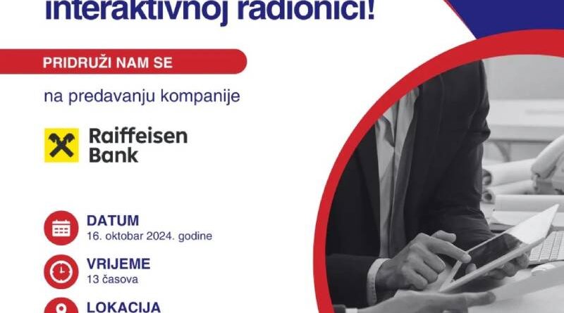 Interaktivna radionica “Uzbudljivi let u poslovni svijet”