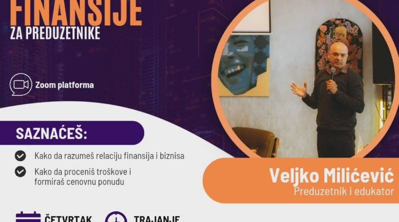 Besplatni webinar - Finansije za preduzetnike