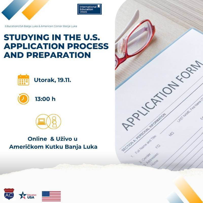 Info sesija na temu Studije u Americi: Aplikacijski proces