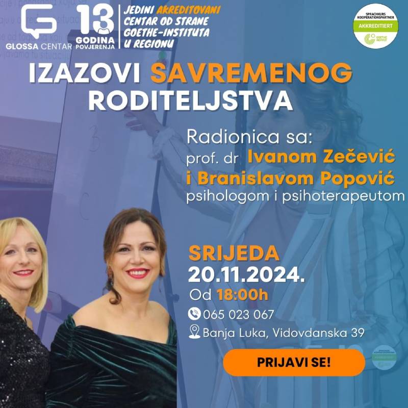 Radionica "Izazovi savremenog roditeljstva"