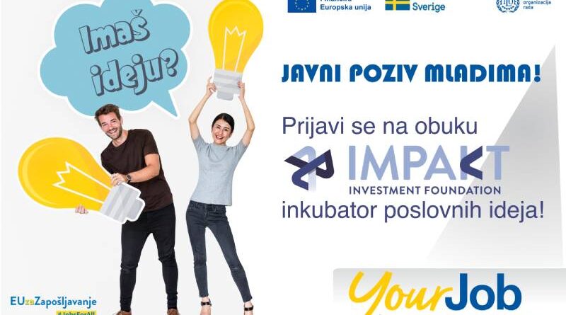 Javni poziv mladima: Prijavi se na obuku inkubator poslovnih ideja!