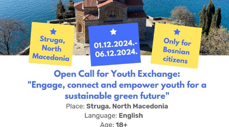 Open Call for Youth Exchange “Fast Forward” in Struga, North Macedonia