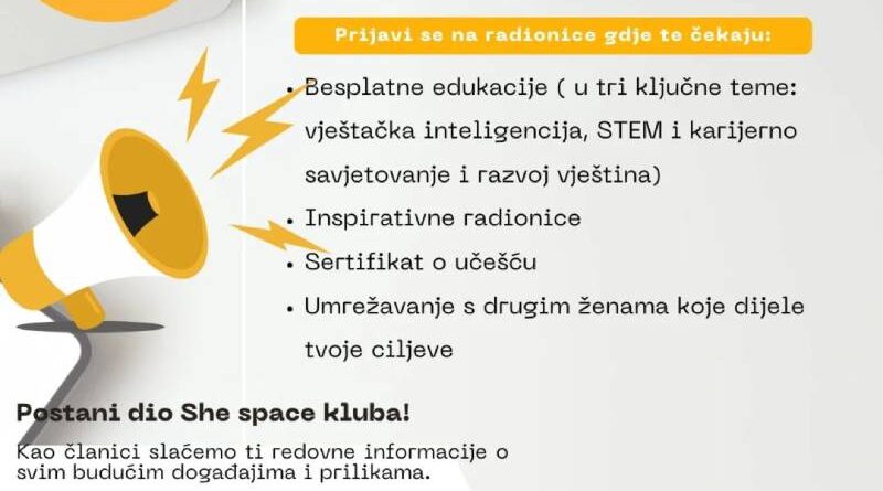 Postani dio She Space kluba