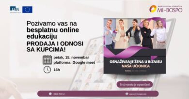 Poziv na besplatnu online edukaciju za žene u biznisu: Prodaja i odnosi sa kupcima!