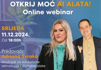 Online webinar: Otkrij moć AI alata