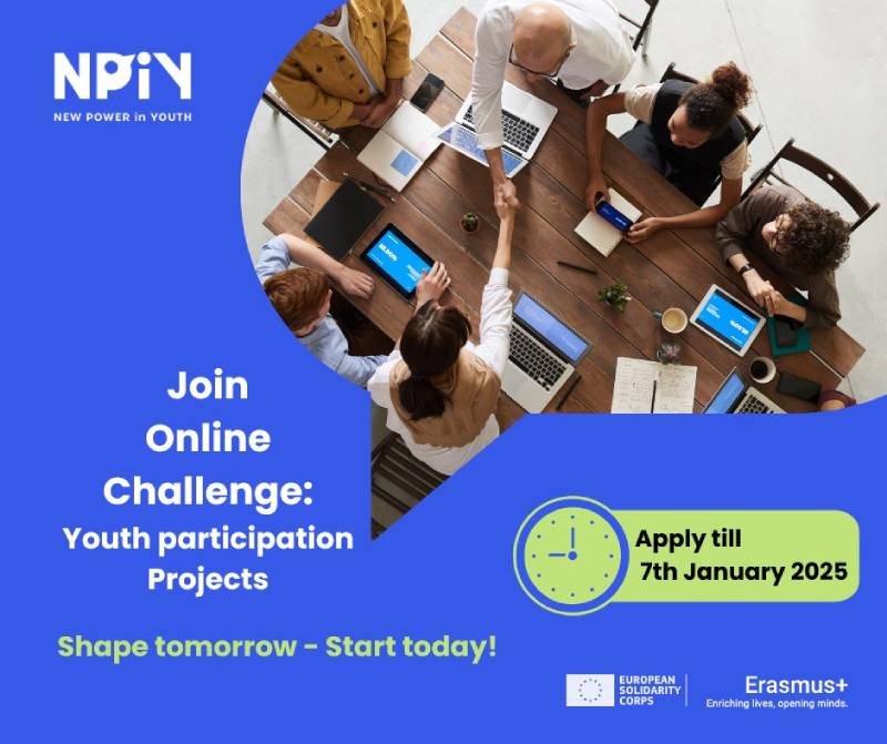 Online Challenge - Develop your quality E+/ESC project focused on youth participation