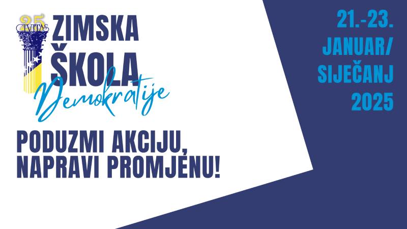 JAVNI POZIV za prijavu za učešće na edukativni program “Zimska škola demokratije – Zimski kamp 2025”