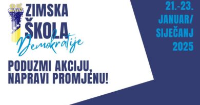 JAVNI POZIV za prijavu za učešće na edukativni program “Zimska škola demokratije – Zimski kamp 2025”