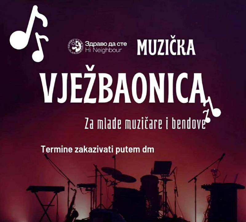 Muzička vježbaonica za mlade muzičare i bendove