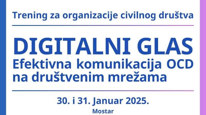 Digitalni glas - Trening za efektivnu komunikaciju OCD na društvenim mrežama