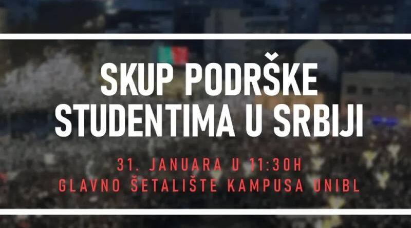 Skup podrške studentima u Srbiji