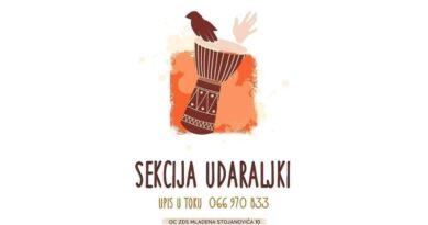 Upis u toku Sekcija udaraljki - Zdravo da ste