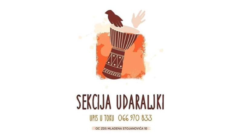 Upis u toku Sekcija udaraljki - Zdravo da ste