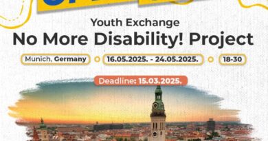 Open Call for YE “No More Disability! Project” in Munich, Germany