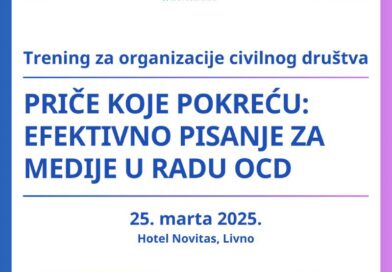 Priče koje pokreću: Efektivno pisanje za medije u radu OCD